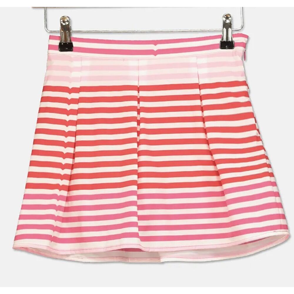 HUNTER Pink Red White Striped Skirt Girls Size M (7/8) A000350